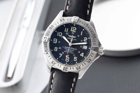  Breitling Superocean 5000ft Edelstahl Automatik Herrenuhr Ref. A17345 
