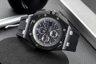 Thumbnail von Audemars Piguet Royal Oak Offshore Chronograph Keramik / Titan Automatik Ref. 26405CE.OOA002CA.01 B&P