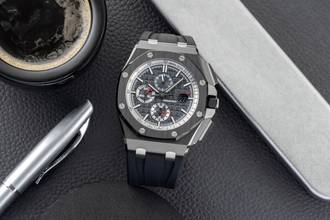 Thumbnail von Audemars Piguet Royal Oak Offshore Chronograph Keramik / Titan Automatik Ref. 26405CE.OOA002CA.01 B&P