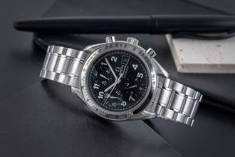 Thumbnail von Omega Speedmaster Date Black Arabic Dial Chronograph Edelstahl Ref. 3513.52.00