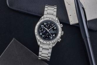 Thumbnail von Omega Speedmaster Date Black Arabic Dial Chronograph Edelstahl Ref. 3513.52.00
