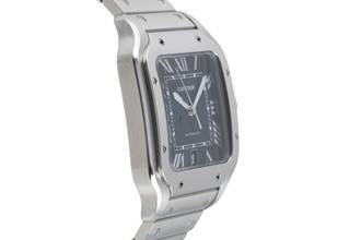 Thumbnail von Cartier Santos Steel Automatic Men's Watch Medium WSSA0013 B&P 2020