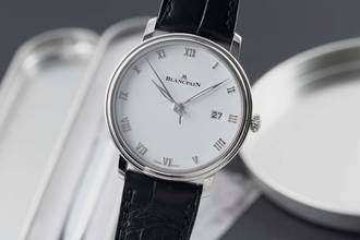 Thumbnail von Blancpain Villeret Ultraflach Stahl Automatik Herren Ref. 6224 1127 55B B&P 2025