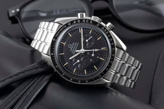 Thumbnail von Omega Speedmaster Professional Moonwatch Chronograph Stahl Handaufzug Ref. 3590.50.00 B&P