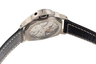 Thumbnail von Panerai Luminor Base Titan Tabacco Dial Handaufzug Herrenuhr PAM00116 B&P 2002