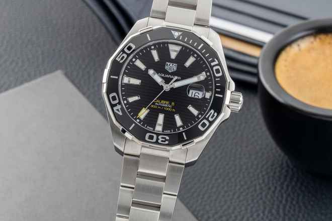  TAG Heuer Aquaracer 300M Stahl Automatik Herrenuhr Ref. WAY201A.BA0927 B&P 2020 