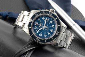Thumbnail von Breitling Superocean II 44 Stahl Blue Dial Automatik Herrenuhr Ref. A17392D71