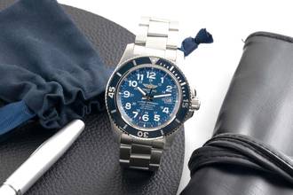 Thumbnail von Breitling Superocean II 44 Stahl Blue Dial Automatik Herrenuhr Ref. A17392D71