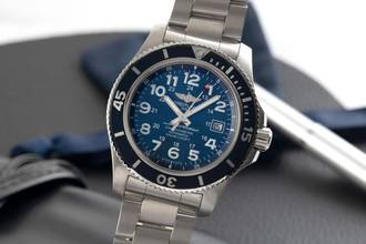 Thumbnail von Breitling Superocean II 44 Stahl Blue Dial Automatik Herrenuhr Ref. A17392D71