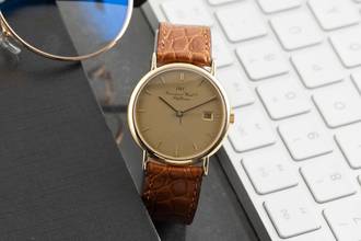 Thumbnail von IWC Portofino 18k (0,750) Gold White Dial Quarz Ref. IW333101 Klassiker