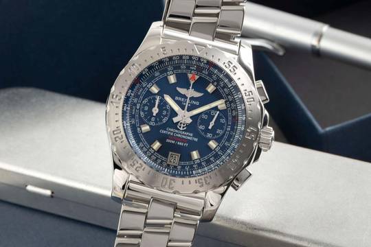 Breitling Skyracer Chronograph Stahl Automatik Herrenuhr Ref A27362 B&P 2007