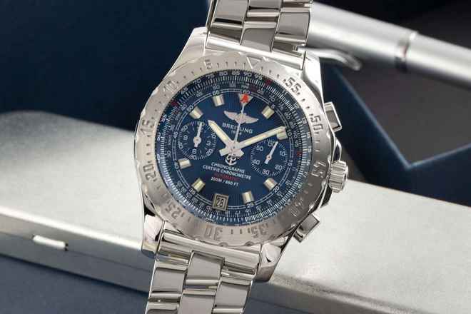  Breitling Skyracer Chronograph Stahl Automatik Herrenuhr Ref A27362 B&P 2007 