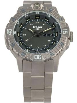  Traser H3 110666 Tactical Grau Titan Herrenuhr 46mm 20ATM 