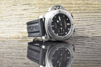 Thumbnail von Panerai Luminor Submersible 1950 3 Days Automatic Left-Hand Clous-de-Paris Dial - Titanium PAM00569 Full Set 2015