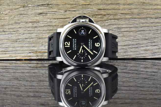  Panerai Luminor Marina Automatic 40MM Automatic Black Dial PAM00048 Full Set 