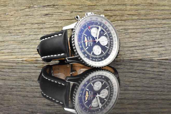  Breitling Navitimer GMT 1 B04 Chronograph GMT 48MM AB0441211 Black Dial 2020 Full Set 
