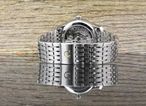 Thumbnail von Omega De Ville Hour Vision Co-Axial Master Chronometer Salmon Sunburst Dial - MINT - Full Set