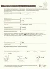 Thumbnail von A. Lange & Söhne A rare and fine gold hunting cased keyless lever watch with alarm Circa 1919 no. 62977