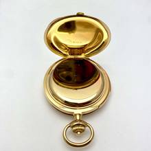 Thumbnail von A. Lange & Söhne A rare and fine gold hunting cased keyless lever watch with alarm Circa 1919 no. 62977