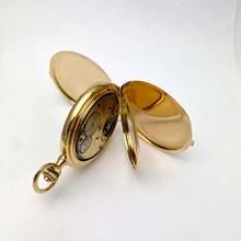 Thumbnail von A. Lange & Söhne A rare and fine gold hunting cased keyless lever watch with alarm Circa 1919 no. 62977