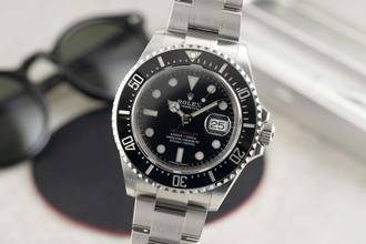 Thumbnail von Rolex Sea-Dweller Single Red Edelstahl Herrenuhr Oyster Ref. 126600 B&P 2018