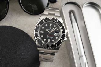 Thumbnail von Rolex Sea-Dweller Single Red Edelstahl Herrenuhr Oyster Ref. 126600 B&P 2018