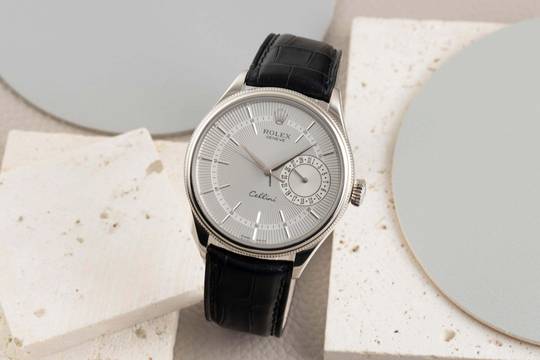 Rolex Cellini Date 18K (0,750) Weissgold Automatik Herrenuhr Ref. 50519 Box 2018