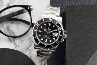 Thumbnail von Rolex Submariner Date 40 Stahl Automatik Herrenuhr Ref. 116610LN Papiere 2014