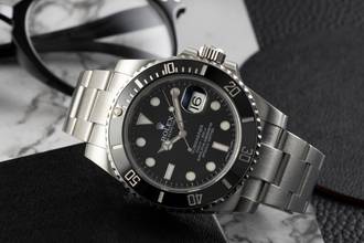 Thumbnail von Rolex Submariner Date 40 Stahl Automatik Herrenuhr Ref. 116610LN Papiere 2014