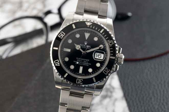  Rolex Submariner Date 40 Stahl Automatik Herrenuhr Ref. 116610LN Papiere 2014 