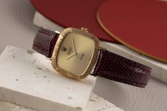 Thumbnail von Rolex Cellini 18k (0,750) Gold Handaufzug Damenuhr Ref. 4082 Vintage