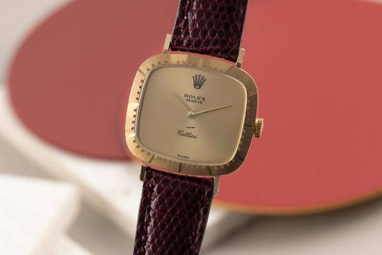 Rolex Cellini 18k (0,750) Gold Handaufzug Damenuhr Ref. 4082 Vintage