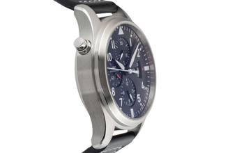 Thumbnail von IWC Fliegeruhr Doppelchronograph Schaffhausen Pilot Double Chronograph Automatik Stahl Herrenuhr Ref IW377801
