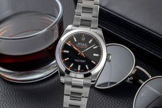 Thumbnail von Rolex Milgauss Black Dial Stahl Automatik Ref. 116400 V-Serie B&P 2012 LC 100