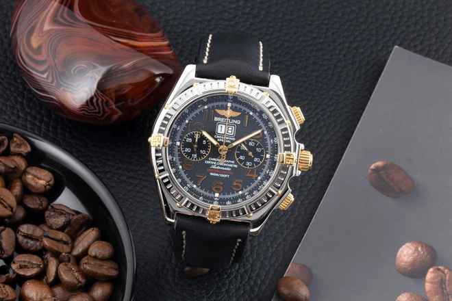  Breitling Crosswind Special Chronograph Stahl / Gold Automatik Ref. B44356 Limited 