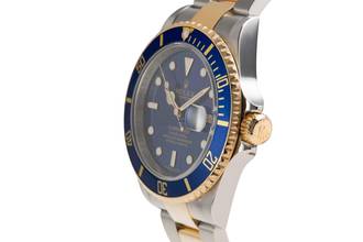 Thumbnail von Rolex Submariner Date Stahl / Gold Herrenuhr Blue Dial Ref. 16613 M-Serie