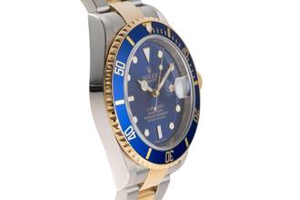 Thumbnail von Rolex Submariner Date Stahl / Gold Herrenuhr Blue Dial Ref. 16613 M-Serie