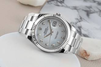 Thumbnail von Rolex Datejust 41 Silver Dial Stahl / Weissgold Automatik Herren Ref. 126334