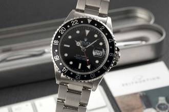 Thumbnail von Rolex GMT-Master Oyster Edelstahl Automatik Herrenuhr Ref. 16700 U-Serie