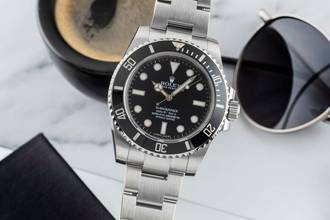 Thumbnail von Rolex Submariner (No Date) Stahl Automatik Herrenuhr Ref 114060 Box & Papiere 2013