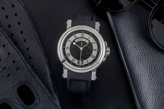 Breguet Marine ´Horloger de la Marine´ Stahl Automatik Ref G5817ST925V8 B&P 2016