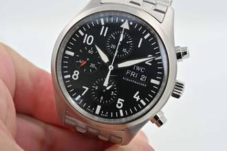 Thumbnail von IWC Fliegeruhr Chronograph Fliegerchronograph Pilot Chronograph 3717 IW3717 IWC Service 04/2026