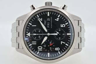 Thumbnail von IWC Fliegeruhr Chronograph Fliegerchronograph Pilot Chronograph 3717 IW3717 IWC Service 04/2026