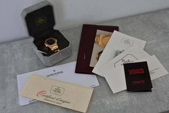 Thumbnail von Patek Philippe Nautilus Blue Diamond Dial 18k yellow gold 3800 Service 02/2026 3800/001 LC100