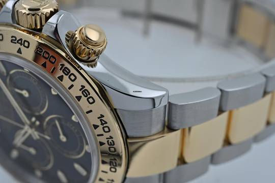 Rolex Daytona Cosmograph 116503 Bi-Color Steel Gold LC100 Black Dial Full Set