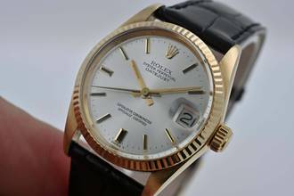 Thumbnail von Rolex Datejust 31 14k Yellow Gold Silver Dial 6827