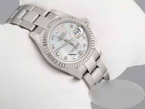 Thumbnail von Rolex Lady-Datejust Stahl Weissgold 750 179174 2016 Lc100 Goldust Diamanten Stainless Steel 18kt White Gold Oyster-band Chronometer