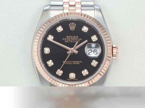  Rolex Datejust 36 36mm 116231 2017 Stahl Rosegold 750 Diamanten Automatik 