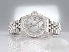 Thumbnail von Rolex Lady-Datejust 26 179384 Stahl Weissgold 750 Perlmutt Diamanten Automatik Stainless Steel 18kt White Gold Jubilé-band Chronometer Oyster Mop