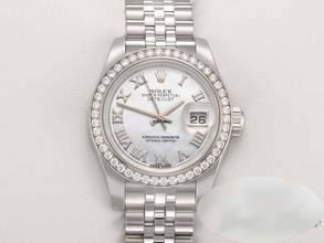 Thumbnail von Rolex Lady-Datejust 26 179384 Stahl Weissgold 750 Perlmutt Diamanten Automatik Stainless Steel 18kt White Gold Jubilé-band Chronometer Oyster Mop